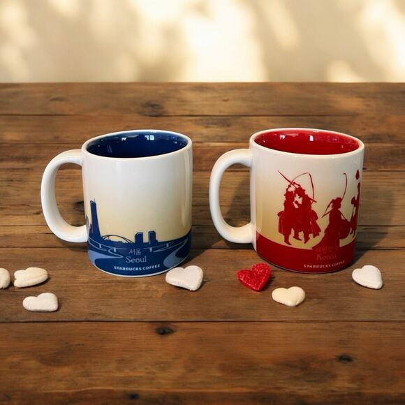 Starbucks SEOUL & KOREA Demitasse Mug 3oz Global Icon Collector Series EUC - Picture 3 of 5